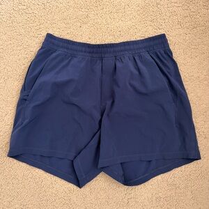 lululemon athletica Men's Pace Breaker Shorts - Navy Blue, 5” inseam